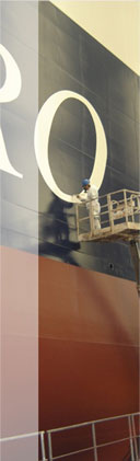 Czyszczenie i malowanie konstrukcji statków